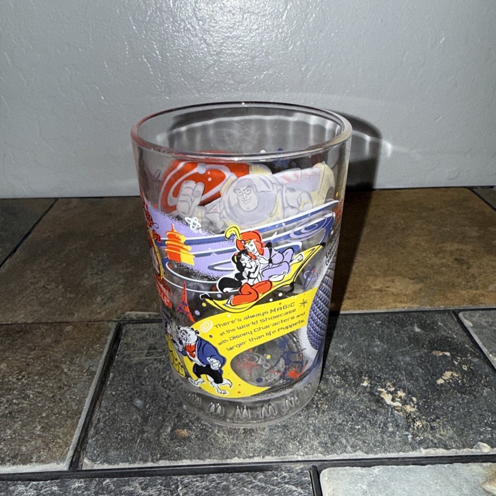 Vintage McDonalds Walt Disney World 100 Years of Magic Anniversary Glass